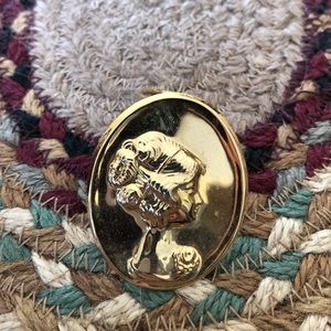 Gold Tone Scarf Clip